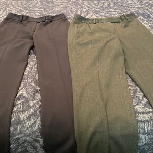 Brooks Brothers dress pants in navy and heather gray